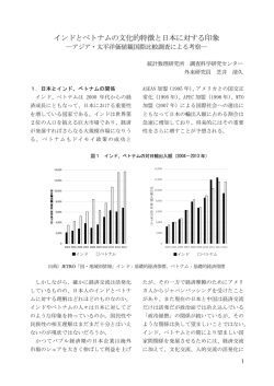 インドとベトナムの文化的特徴と日本に対する印象