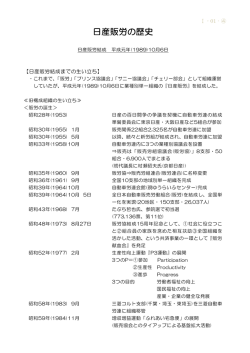 日産販労の歴史 - 全日産販売労働組合
