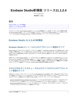 Essbase Studio新機能 リリース11.1.2.4