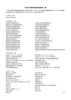 平成26年度学校検定実施校一覧 - 一般財団法人 自然環境研究センター