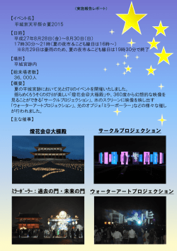 ﾐﾗｰﾎﾞｰﾗｰ：過去の門・未来の門 ウォーターアートプロジェクション 燈花会