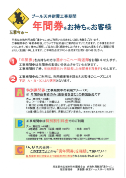 プール天井耐震工事期間