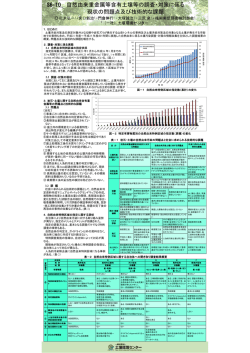 自然由来重金属等含有土壌等の調査・対策に係わる
