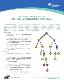 生産・流通・加工過程の管理危険性評価（CRA）