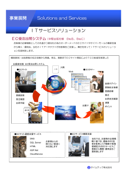 ITサービスソリューション Solutions and Services 事業展開
