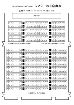 ステージ くまもと森都心プラザホール シアター形式座席表