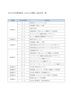 岡垣町記念品一覧