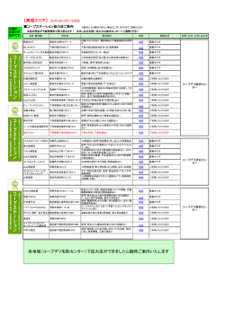 （コープデリ宅配センター）で協力店ができましたら随時ご案内いたします