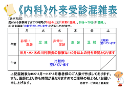 月 火 水 木 金 土 非常に 混雑 非常に 混雑 比較的 空いています ※月・水・