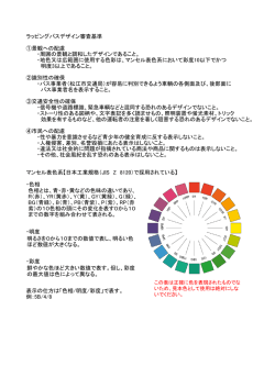 ラッピングバスデザイン審査基準 ①景観への配慮 ・周囲