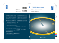 南の台頭 多様な世界における人間開発 2 0 1 3