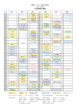 公式訪問日程表 - 国際ロータリー第2650地区ガバナー事務所