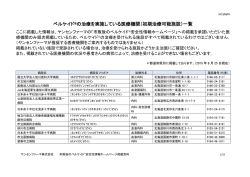（初期治療可能施設）一覧