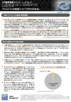 GS債券戦略ファンド 愛称：ザ・ボンド プエルトリコの