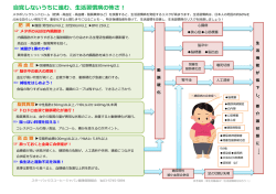 自覚しないうちに進む、生活習慣病の怖さ！