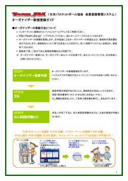 オーガナイザー新規登録ガイド