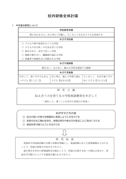校内研修全体計画
