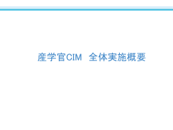 産学官CIM 全体実施概要 - 日本建設情報総合センター