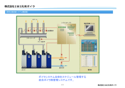ボイラシステム全体をスケジュール管理する 総合ボイラ熱管理システム