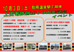 創立10周年 記念式典 （くす玉割り） 別所温泉駅駐車場 物販