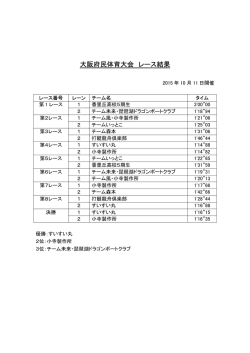 レース結果 PDF
