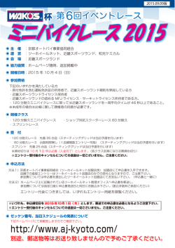 ミニバイクレース 2015 ミニバイクレース 2015 ミニバイクレース 2015