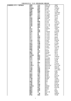 広島県個人タクシー協同組合 青原 文夫 アオハラ フミオ 阿瀬田 昌弥