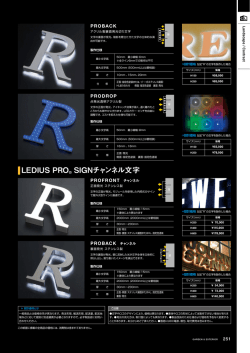 LEDIUS PRO® SIGNチャンネル文字
