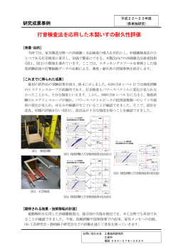 打音検査法を応用した木製いすの耐久性評価