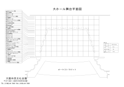 大ホール舞台平面図