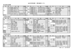 仙台市民会館 舞台備品リスト