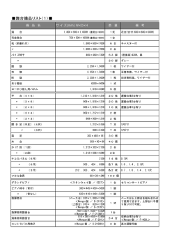 舞台備品リスト（1）