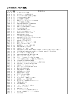 以前のBELCA NEWS 特集 - 社団法人・建築・設備維持保全推進協会