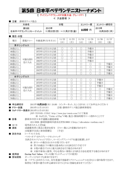 第5回 日本平ベテランテニストーナメント