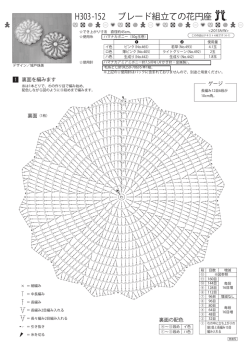 H303-152 ブレード組立ての花円座