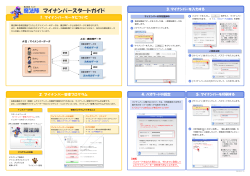 1. マイナンバーデータについて 2. マイナンバー管理プログラム 3