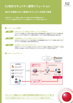 IIJ統合セキュリティ運用ソリューション
