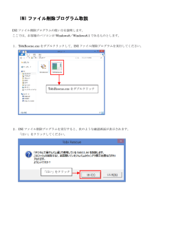 INI ファイル削除プログラム取説