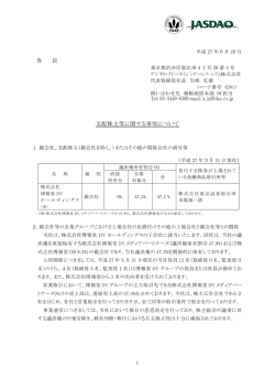 各 位 支配株主等に関する事項について