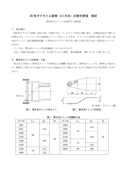 US 形ダクタイル鉄管（LS 方式）の接合要領 補足