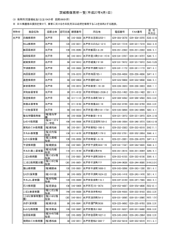 茨城県内の保育所一覧はこちら（PDFファイル）