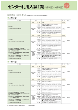 （科目）・配点の詳細情報はこちらからご覧いただけます。（PDF形式）