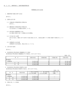 前期末残高 当期増加額 当期減少額 当期末残高 30,000,000 0 0