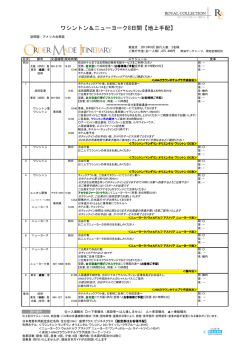 ワシントン＆ニューヨーク8日間【地上手配】