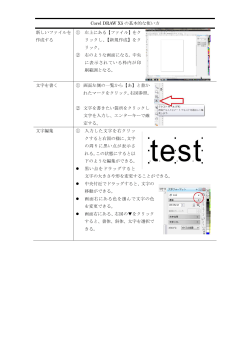 CorelDrawX5の基本的な使い方