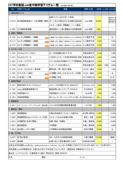 h27学科製図.com後半戦学習アイテム一覧 (ver.2015/08/04)