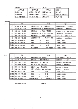 試合時間 - フォルテ野田サッカークラブ
