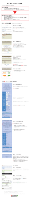JNCC WEB エントリーの流れ
