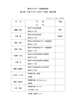 H27新石川SP委員名簿