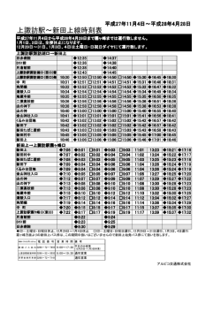 上諏訪駅～新田上